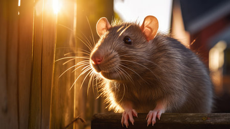 perched rat brownの素材