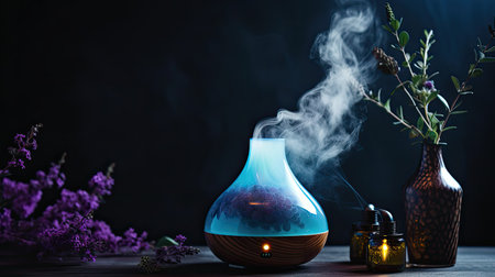 tranquility essential oil backgroundの素材