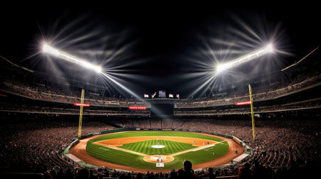 stands baseball stadium lightsの素材