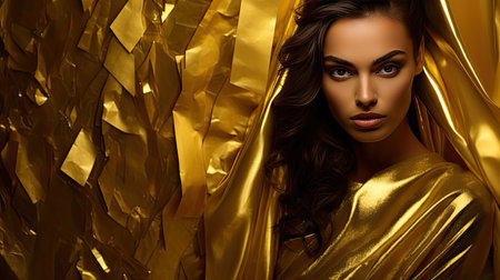 opulence yellow golden backgroundの素材