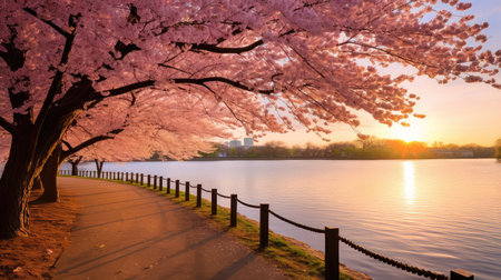 cherry washington dc sunの素材