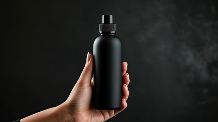 use black essential oil bottleの素材