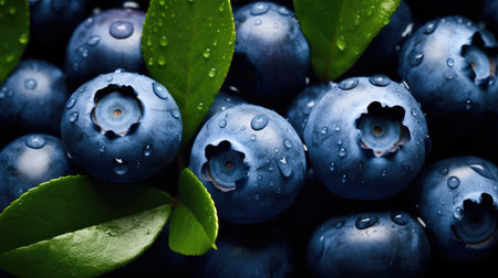 fresh sweet blueberry blueの素材