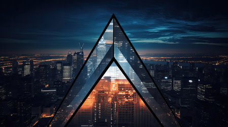 illuminated triangle lightの素材