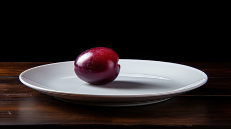 single view plum isolatedの素材