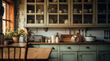 charm blurred home interior kitchenの素材