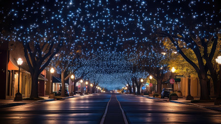 canopy christmas lights starsの素材