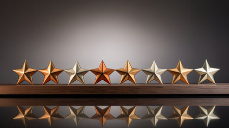 achievement gold silver bronze starの素材