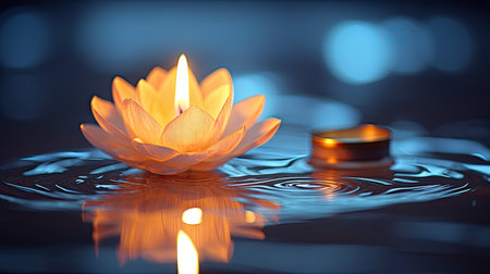 flame tea light candlesの素材