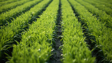 rows background asparagus greenの素材