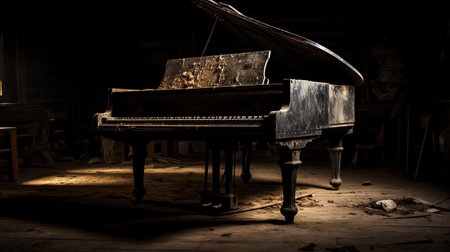 glossy dark pianoの素材