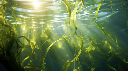 marine seaweed underwaterの素材
