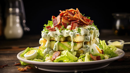 bacon iceberg lettuce saladの素材