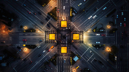 capture intersection traffic lightsの素材