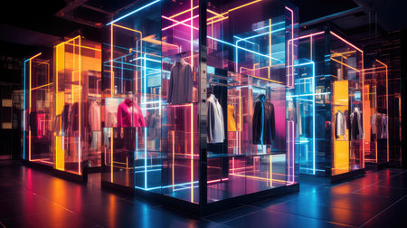 glass clothing boutique interiorの素材
