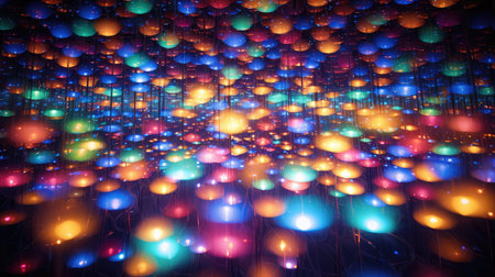 visually lights backgroundの素材