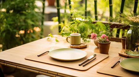 vibrant bamboo placematの素材