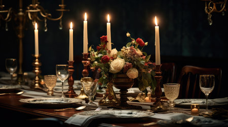 dner candle in darkの素材