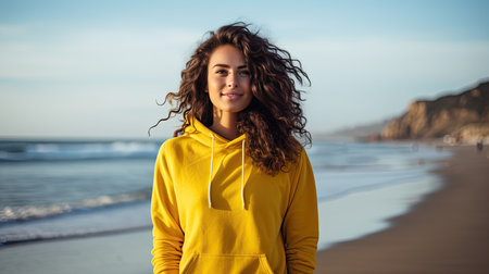 bright yellow sweatshirtの素材