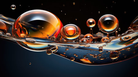 liquid oil bubbleの素材