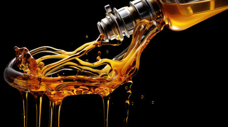 machinery motor oil isolatedの素材