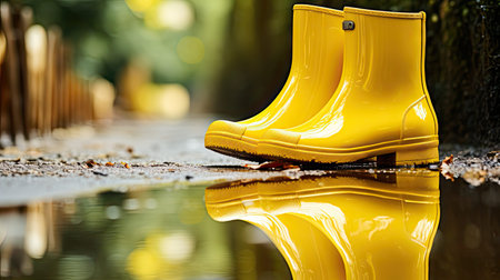 puddle yellow shoesの素材