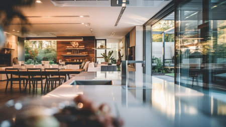 stylish blurred beautiful interior homeの素材