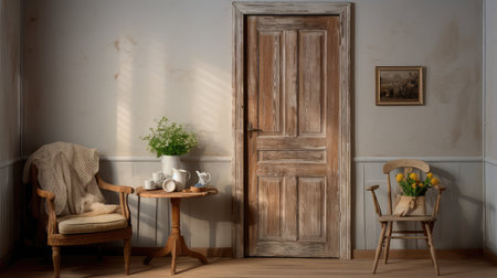 farmhouse home interior doorの素材