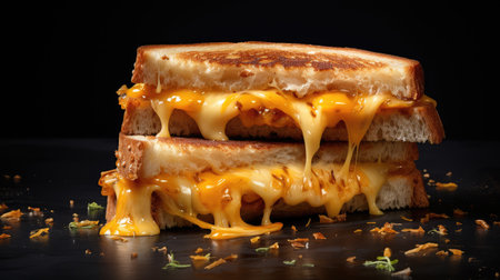 gourmet sandwich dark backgroundの素材