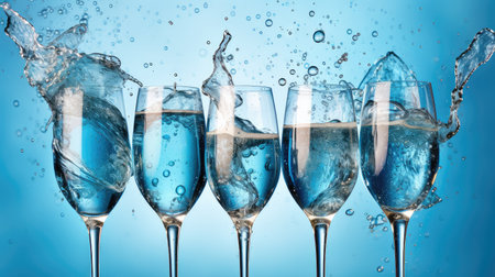 celebration blue champagneの素材