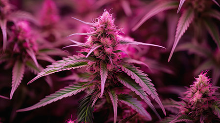 plant marijuana pinkの素材