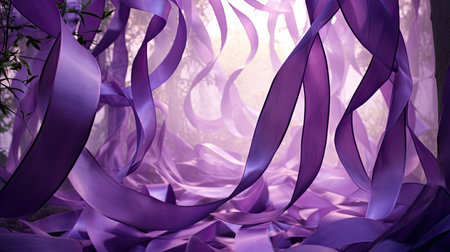 group ribbon purpleの素材