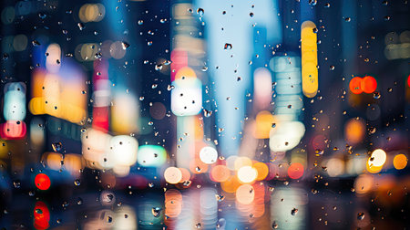cityscape light bokeh backgroundの素材