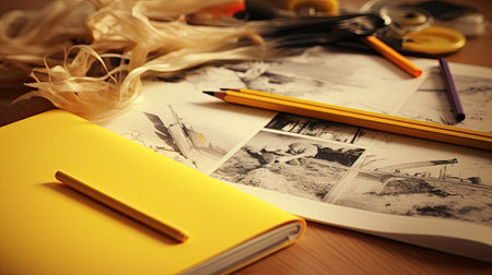 sketches yellow pencilの素材