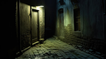 photograph dark doorwayの素材