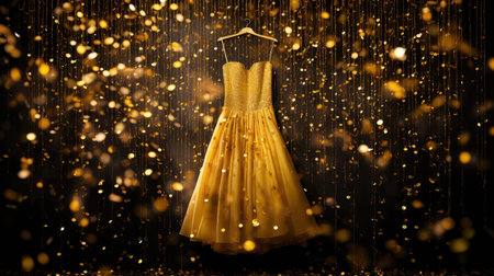 dazzling yellow glitterの素材