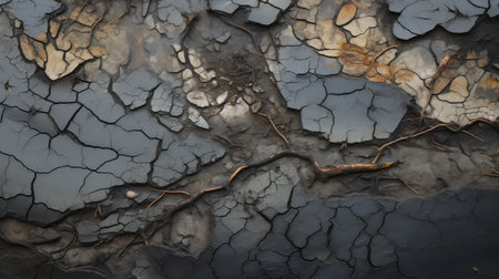 weathered oil on drivewayの素材