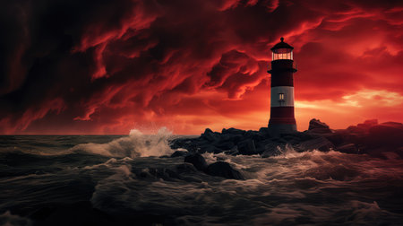 sky red lightの素材