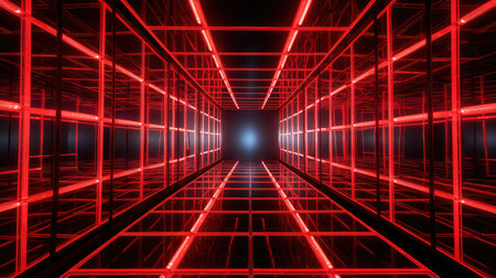 contrast red neon lightsの素材