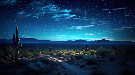 twinkle stars landscapeの素材