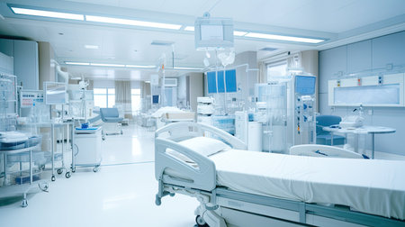 beds blurred healthcare interiorの素材