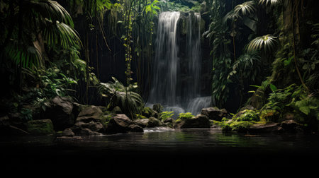 contrast dark jungle backgroundの素材