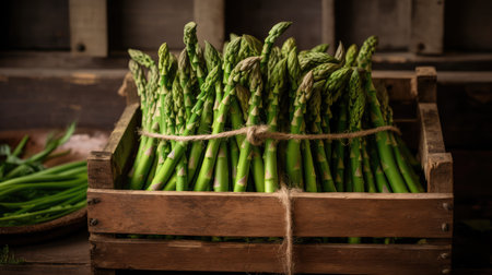 ery wooden asparagus greenの素材