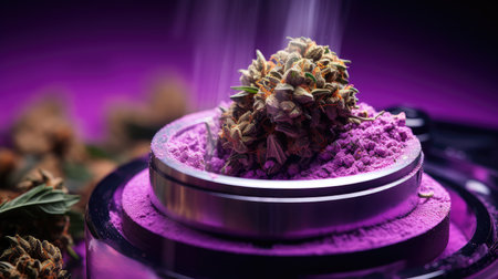 grinder marijuana bud purpleの素材