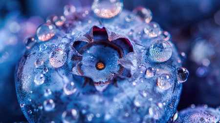 lens macro blueberry blueの素材