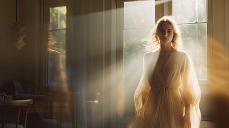 window blurred interior design womanの素材