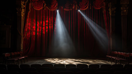 stage theatre ghost lightの素材