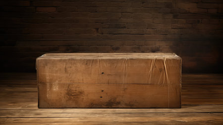 worn brown boxの素材