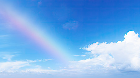 ethereal rainbow blue skyの素材
