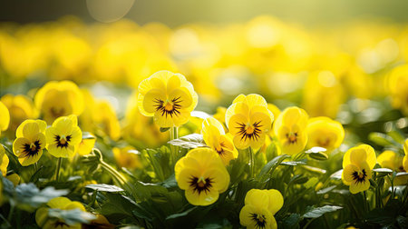 visual yellow pansyの素材